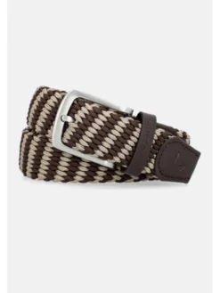 Lancerto Pasek Męski Pleat PS090124000025 Brązowy