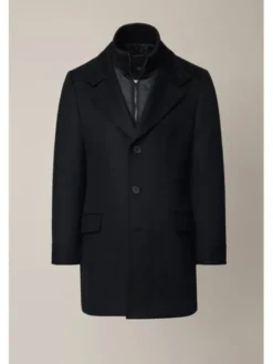 Lancerto Płaszcz Ebikon KU073225000001 Czarny Regular Fit