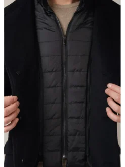 Lancerto Płaszcz Ebikon KU073225000001 Czarny Regular Fit