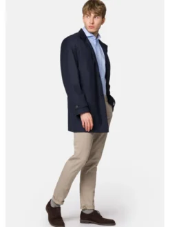 Lancerto Płaszcz przejściowy Calvia PC131223000009 Granatowy Regular Fit