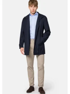 Lancerto Płaszcz przejściowy Calvia PC131223000009 Granatowy Regular Fit
