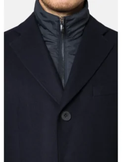 Lancerto Płaszcz wełniany PC073223000005 Granatowy Regular Fit
