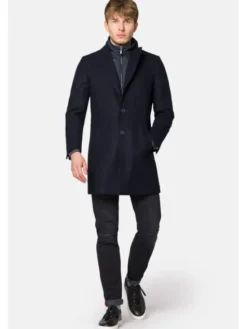 Lancerto Płaszcz wełniany PC073223000005 Granatowy Regular Fit