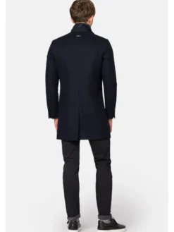 Lancerto Płaszcz wełniany PC073223000005 Granatowy Regular Fit