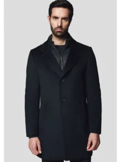 Lancerto Płaszcz zimowy Berno KU073224000003 Czarny Regular Fit