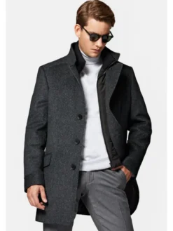 Lancerto Płaszcz zimowy Vasco PC073223000004 Szary Regular Fit