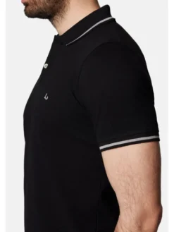 Lancerto Polo Morty PO073124000023 Czarny Regular Fit