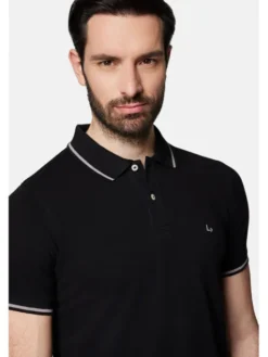 Lancerto Polo Morty PO073124000023 Czarny Regular Fit
