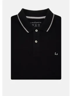 Lancerto Polo Morty PO073124000023 Czarny Regular Fit