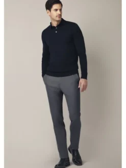 Lancerto Spodnie materiałowe Gennaro SP131225000001 Szary Slim Fit