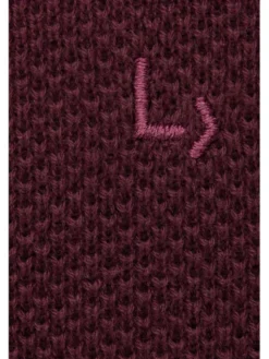 Lancerto Sweter Clive SW073223000093 Bordowy Regular Fit