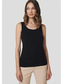 Lancerto Top Cynthia TS073225000004 Czarny Slim Fit
