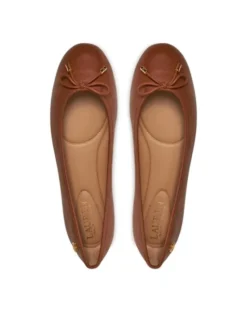 LAUREN RALPH LAUREN Baleriny 802940603002 Brązowy