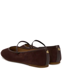 LAUREN RALPH LAUREN Baleriny Jayna Mj Fl 802P18425004 Brązowy