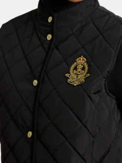LAUREN RALPH LAUREN Bezrękawnik 297P18068001 Czarny Regular Fit