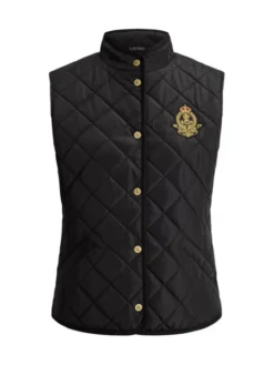 LAUREN RALPH LAUREN Bezrękawnik 297P18068001 Czarny Regular Fit