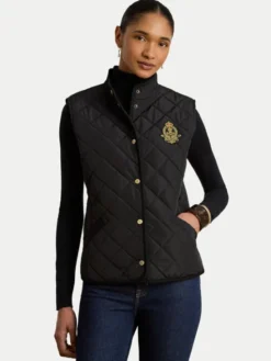 LAUREN RALPH LAUREN Bezrękawnik 297P18068001 Czarny Regular Fit