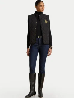 LAUREN RALPH LAUREN Bezrękawnik 297P18068001 Czarny Regular Fit