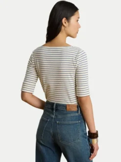 LAUREN RALPH LAUREN Bluzka Judy 200P13919005 Kremowy Regular Fit