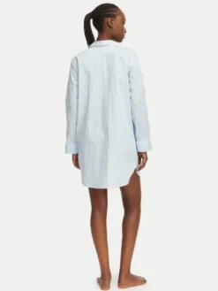 LAUREN RALPH LAUREN Koszula nocna ILN32507 Niebieski jasny Relaxed Fit
