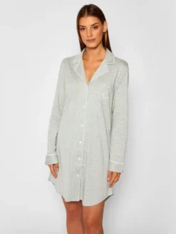 LAUREN RALPH LAUREN Koszula nocna I811950 Szary Regular Fit