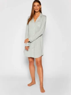 LAUREN RALPH LAUREN Koszula nocna I811950 Szary Regular Fit