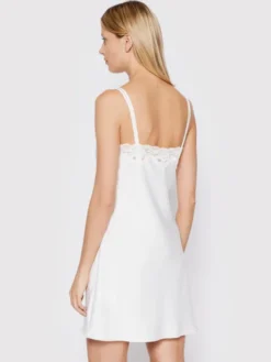 LAUREN RALPH LAUREN Koszula nocna ILN31684 Biały Regular Fit