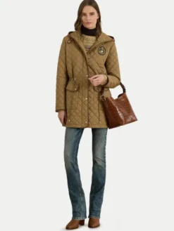 LAUREN RALPH LAUREN Kurtka przejściowa 297979534002 Brązowy Straight Fit