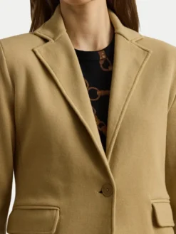 LAUREN RALPH LAUREN Marynarka 200971364002 Beżowy Straight Fit
