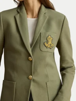 LAUREN RALPH LAUREN Marynarka Bullion 200797305033 Zielony Regular Fit