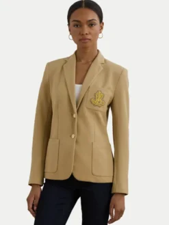 LAUREN RALPH LAUREN Marynarka 200797305013 Beżowy Regular Fit