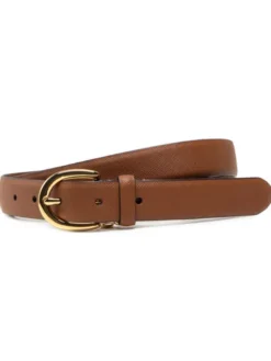 LAUREN RALPH LAUREN Pasek Damski Charm Classc 412802952005 Brązowy