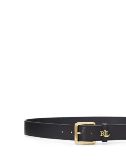 LAUREN RALPH LAUREN Pasek Damski Logo Keeper 412968765001 Czarny