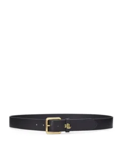 LAUREN RALPH LAUREN Pasek Damski Logo Keeper 412968765001 Czarny