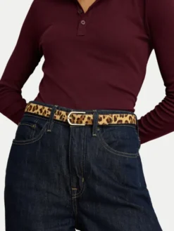 LAUREN RALPH LAUREN Pasek 412P16745001 Brązowy jasny