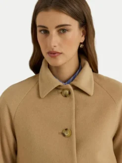 LAUREN RALPH LAUREN Płaszcz wełniany 297P04140002 Beżowy Regular Fit