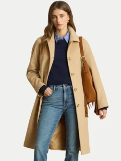LAUREN RALPH LAUREN Płaszcz wełniany 297P04140002 Beżowy Regular Fit