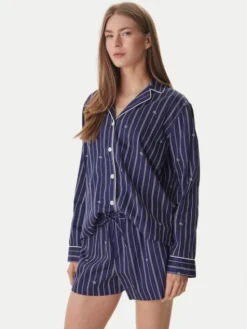 LAUREN RALPH LAUREN Piżama ILN12490 Granatowy Regular Fit