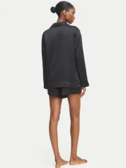 LAUREN RALPH LAUREN Piżama ILN12321 Czarny Regular Fit