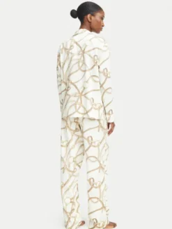 LAUREN RALPH LAUREN Piżama ILN92536 Kremowy Regular Fit