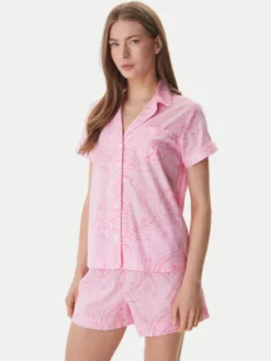 LAUREN RALPH LAUREN Piżama ILN12499 Różowy Regular Fit