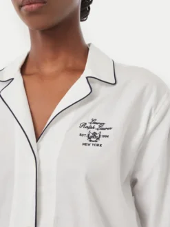 LAUREN RALPH LAUREN Piżama ILN92545 Biały Regular Fit