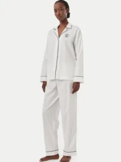 LAUREN RALPH LAUREN Piżama ILN92545 Biały Regular Fit