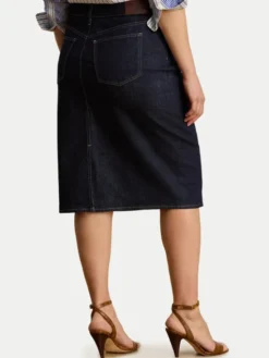 LAUREN RALPH LAUREN Spódnica ołówkowa 200P14644001 Granatowy Regular Fit