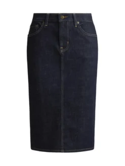LAUREN RALPH LAUREN Spódnica ołówkowa 200P14644001 Granatowy Regular Fit