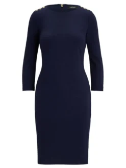 LAUREN RALPH LAUREN Sukienka codzienna 200973403001 Granatowy Regular Fit