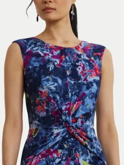 LAUREN RALPH LAUREN Sukienka koktajlowa 200973610001 Granatowy Regular Fit