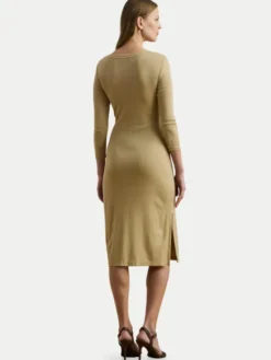 LAUREN RALPH LAUREN Sukienka codzienna 200973598001 Beżowy Slim Fit
