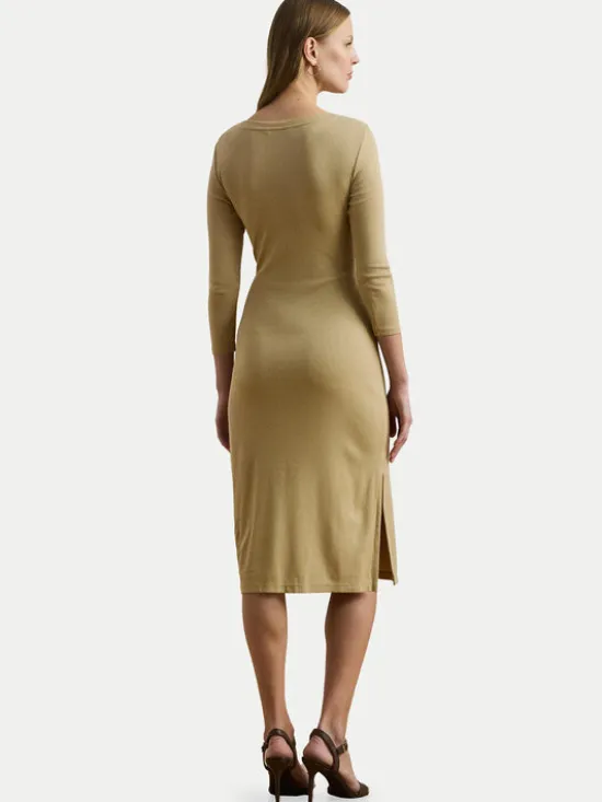LAUREN RALPH LAUREN Sukienka codzienna 200973598001 Beżowy Slim Fit