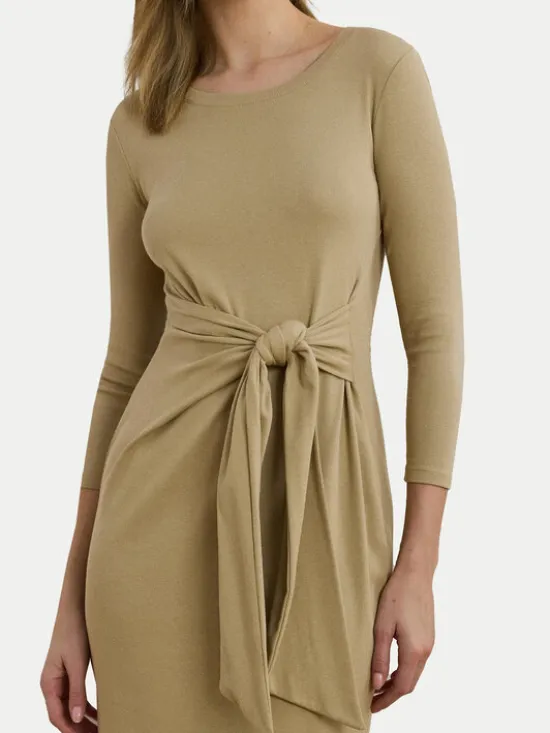 LAUREN RALPH LAUREN Sukienka codzienna 200973598001 Beżowy Slim Fit